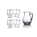 Set of 8 Cheers Ice Tea Glasses w/ Round Pitcher